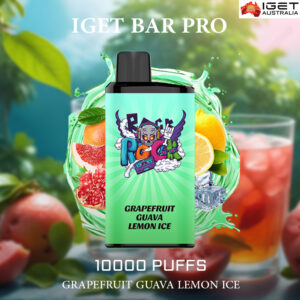 IGET BAR PRO - GRAPEFRUIT GUAVA LEMON ICE - 10000 PUFFS
