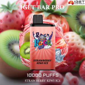 IGET BAR PRO - STRAWBERRY KIWI ICE- 10000 PUFFS